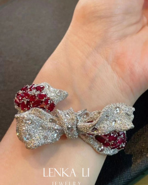 Ruby Butterfly Bracelet