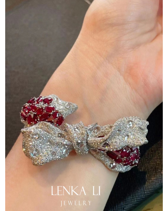 Ruby Butterfly Bracelet