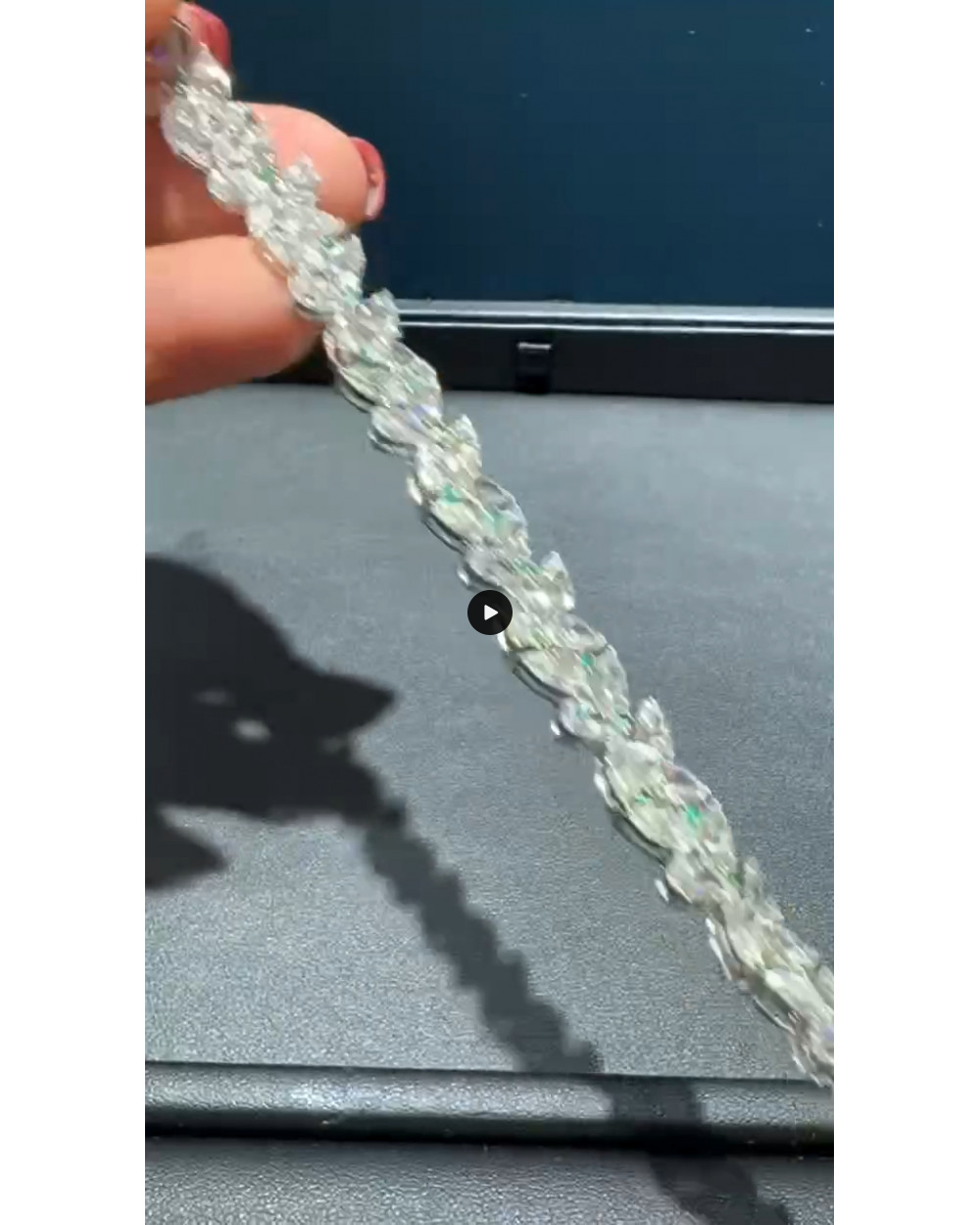 Diamond Crushed Emerald Bracelet