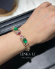 Emerald+Ruby+Diamond bangle.